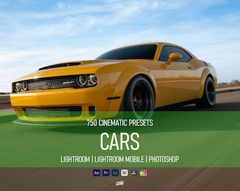 750+ Car Photography Lightroom Presets Bundle | Automotive Presets, Moody Car Presets, Cinematic Car Preset, Racing & Street Car Edits