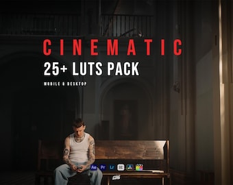 25 Cinematic LUTs Pack | Mini Video LUT Bundle for Premiere Pro, DaVinci Resolve, Final Cut Pro & CapCut