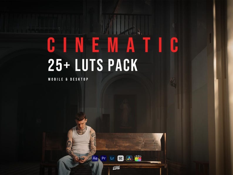 25 Cinematic LUTs Pack | Mini Video LUT Bundle for Premiere Pro, DaVinci Resolve, Final Cut Pro & CapCut imagen 1