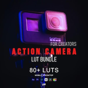 Action Camera LUTs Bundle | GoPro LUTs, DJI Osmo Action LUTs, Insta360 LUTs, Cinematic Adventure Video Color Grading Pack