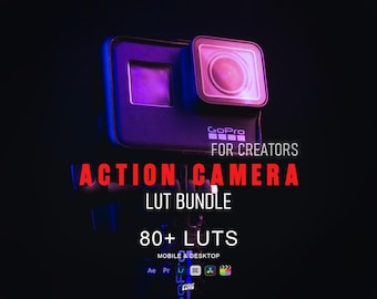 Action Camera LUTs Bundle | GoPro LUTs, DJI Osmo Action LUTs, Insta360 LUTs, Cinematic Adventure Video Color Grading Pack