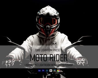 MOTO RIDER Lightroom Presets Bundle | Cinematic Automotive Photography (1300+)