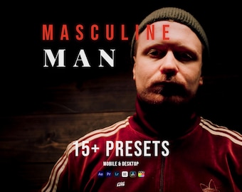 Masculine Lightroom Presets – Cinematic Urban Male Filters (Digital Download)
