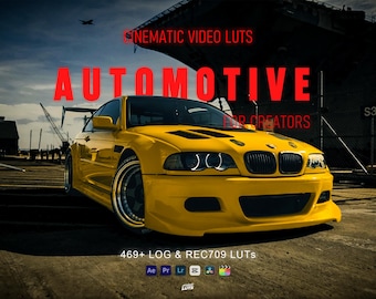 469+ Automotive LUTs Bundle | Cinematic Car Video Color Grading (Digital Download)