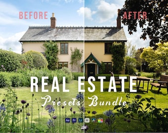 1300+ Real Estate Lightroom Presets Bundle | Property Photo Filters for Realtors, Airbnb, Interior & House Photography