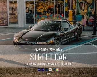 1300+ Street Car Lightroom Presets Bundle | Best Automotive Car Photography Presets, Cinematic Car Preset, Mobile Desktop Photo Filters