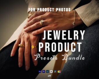 1300+ Jewelry Product Presets Bundle | Clean Luxury Photo Editing (Digital Download)