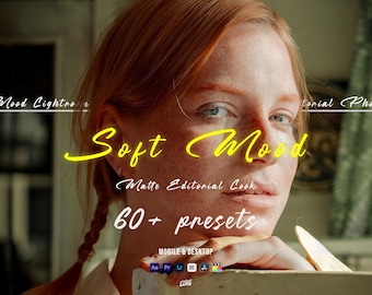 Soft Matte Lightroom Presets – Editorial Photo Filters, Video LUTs (Mobile & Desktop)