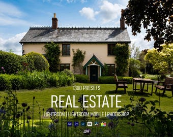 1300 Real Estate Lightroom Presets, Interior Photography Filters, Realtor Mobile Presets, HDR Architecture, Home Staging, Desktop & Mobile