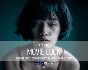 14 Cinematic Film LUTs Pack | Color Grading, Retro Video, Premiere Pro, Final Cut & Aesthetic Video Filters
