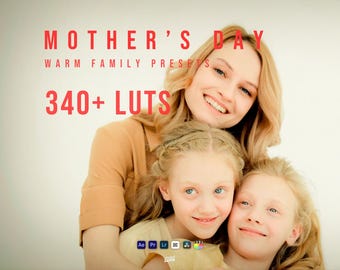 Mother's Day Lightroom Presets Bundle – Soft Warm Family Portrait Filters (Digital Download)