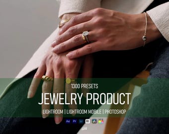 1300 Jewelry Product Presets Bundle | Jewelry Photography, Lightroom Presets, Ring Preset, Product Photo Edit, E-Commerce Essentials