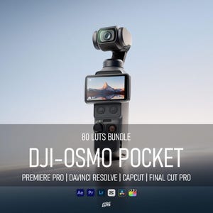 DJI Osmo Pocket LUTs Bundle | Cinematic D-Log-M, Rec709 Color Grading (Digital Download)