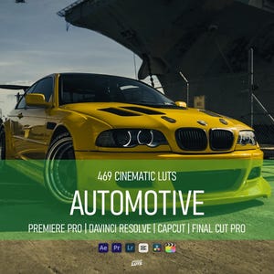 Automotive  LUTs Bundle - Enhance Your Cars  Videos with Easy Filters