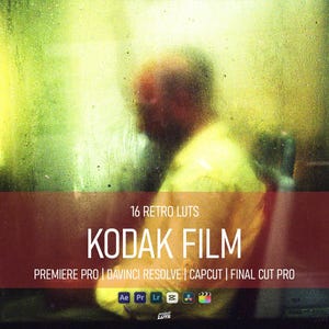 Kodak Film LUTs | Vintage Tones, Cinematic Color Grading (Digital Download)