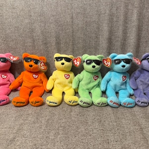 Vintage Ty Summertime Fun Mütze Baby Bären Set - 2006 Trade Show Exclusive