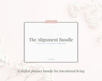 Printable Weekly Planner Bundle | Digital Reflection Journal & Reset Ritual | Minimalist Planner for Intentional Living
