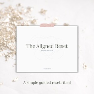 Guided Reset Journal Printable | Self Reflection Prompts | Mindfulness Journal | Minimalist Personal Growth Worksheet image 1