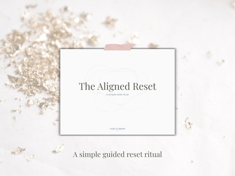 Guided Reset Journal Printable | Self Reflection Prompts | Mindfulness Journal | Minimalist Personal Growth Worksheet image 1