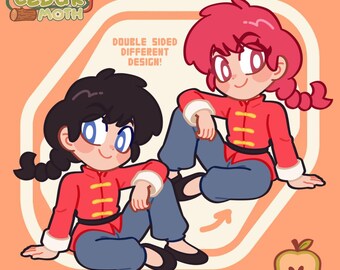 Ranma Double Design Acrylic Charm