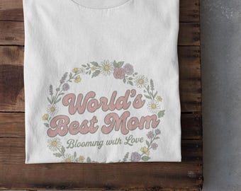 Blumenkranz Mama T-Shirt | Muttertag Blooming with Love Tee