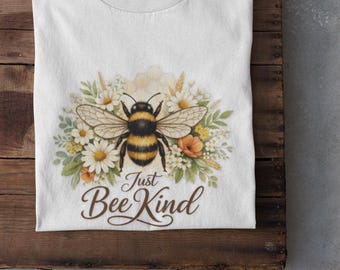 Bienen Art Blumen-Bienen-T-Shirt | Hummel Illustration, Gänseblümchen