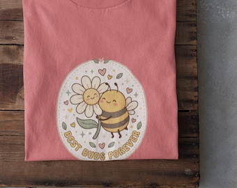 Bienen Sonnenblume T-Shirt | Hummel Garten Illustration