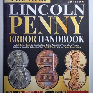 2025 Lincoln Penny Error Handbook Rare Coin Guide Doubled Die Errors Copper Zinc Varieties US Coin Collecting Book
