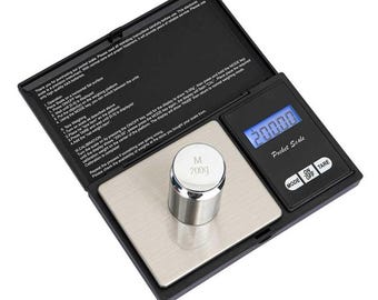 Digital Pocket Scale 0.01g Jewelry Gold Gram Scale Precision Mini Scale for Coins Gold Silver Gems Reloading 200g 500g 1000g