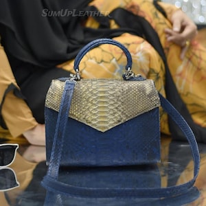 Handgefertigte Python Handtaschen | Hergestellt aus echtem Schlangenleder | Damen Geldbörse