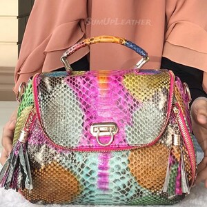 Handmade Python Handbags | Made from Real Snakeskin | Women Purse