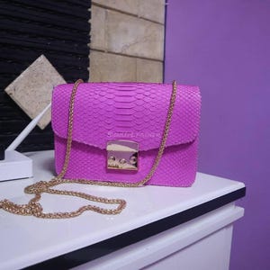 Handmade Python Shoulder bags | Made from Real Snakeskin | Women Purse