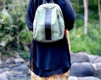 Handmade Python Backpack | Made from Real Snakeskin | Women Purse