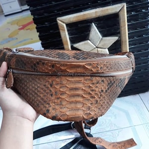 Handmade Python Crossbody bags | Made from Real Snakeskin | Women Purse