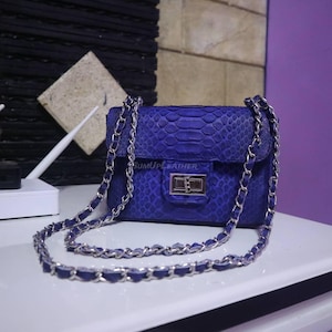 Handmade Python Shoulder bags | Made from Real Snakeskin | Women Purse