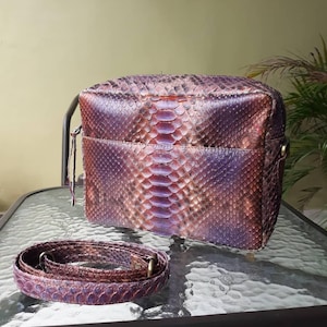 Handmade Python Shoulder bags | Made from Real Snakeskin | Women Purse