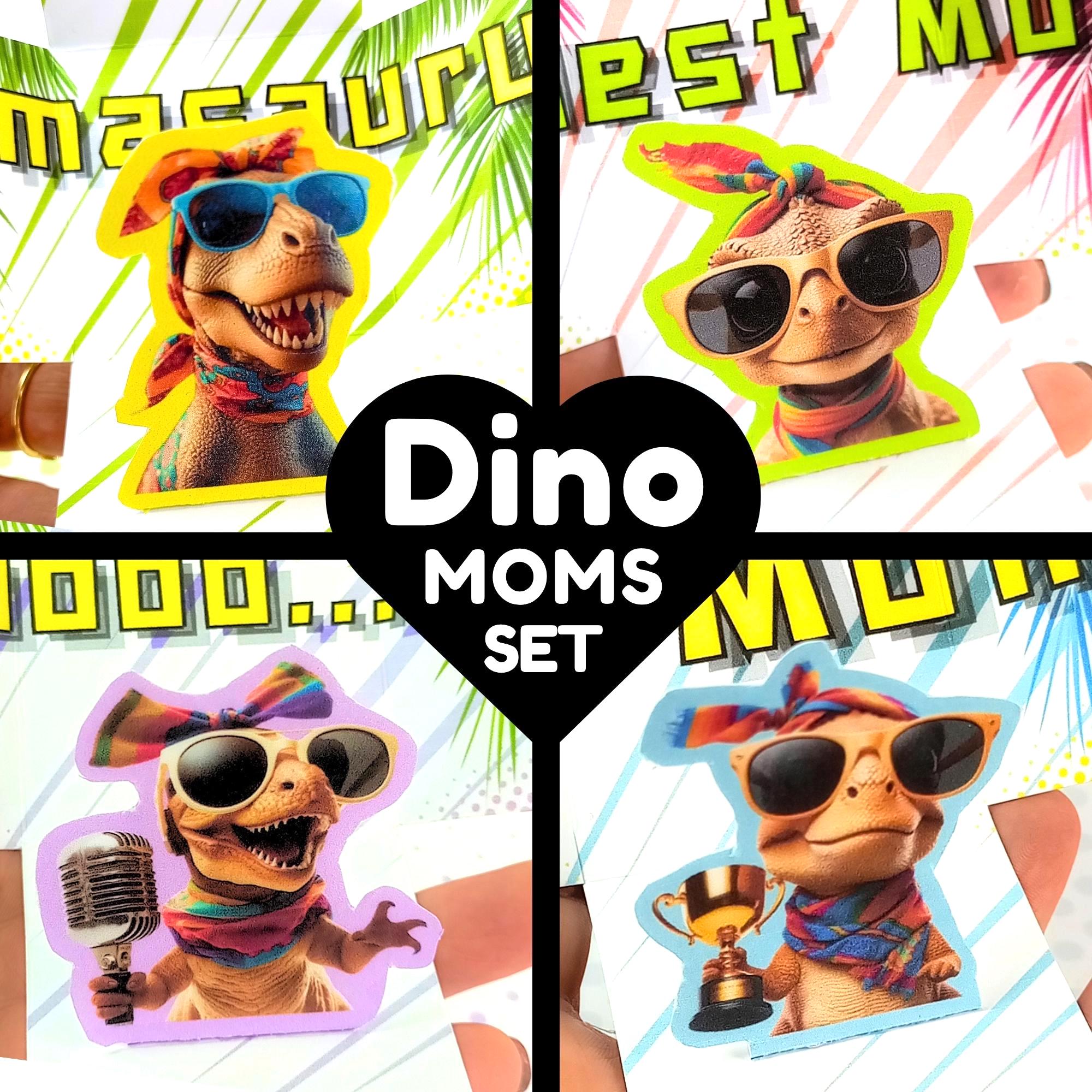 Dinosaur Moms Pop up Box Cards Set, Dino Funny Mother's Day Gift ...