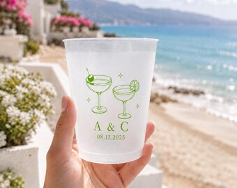 Vasos acrílicos esmerilados personalizados con logotipo o texto, vasos reutilizables personalizados para fiestas, cristalería para recepciones de bodas, vasos para despedidas de soltera.