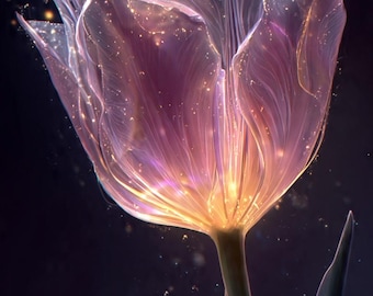 Estampado de Tulipanes Flores – Arte