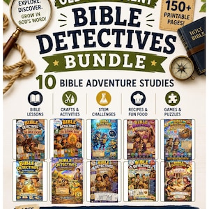 Old Testament Bible Detectives Bundle | 10 Kids Adventure Studies (Digital Download)