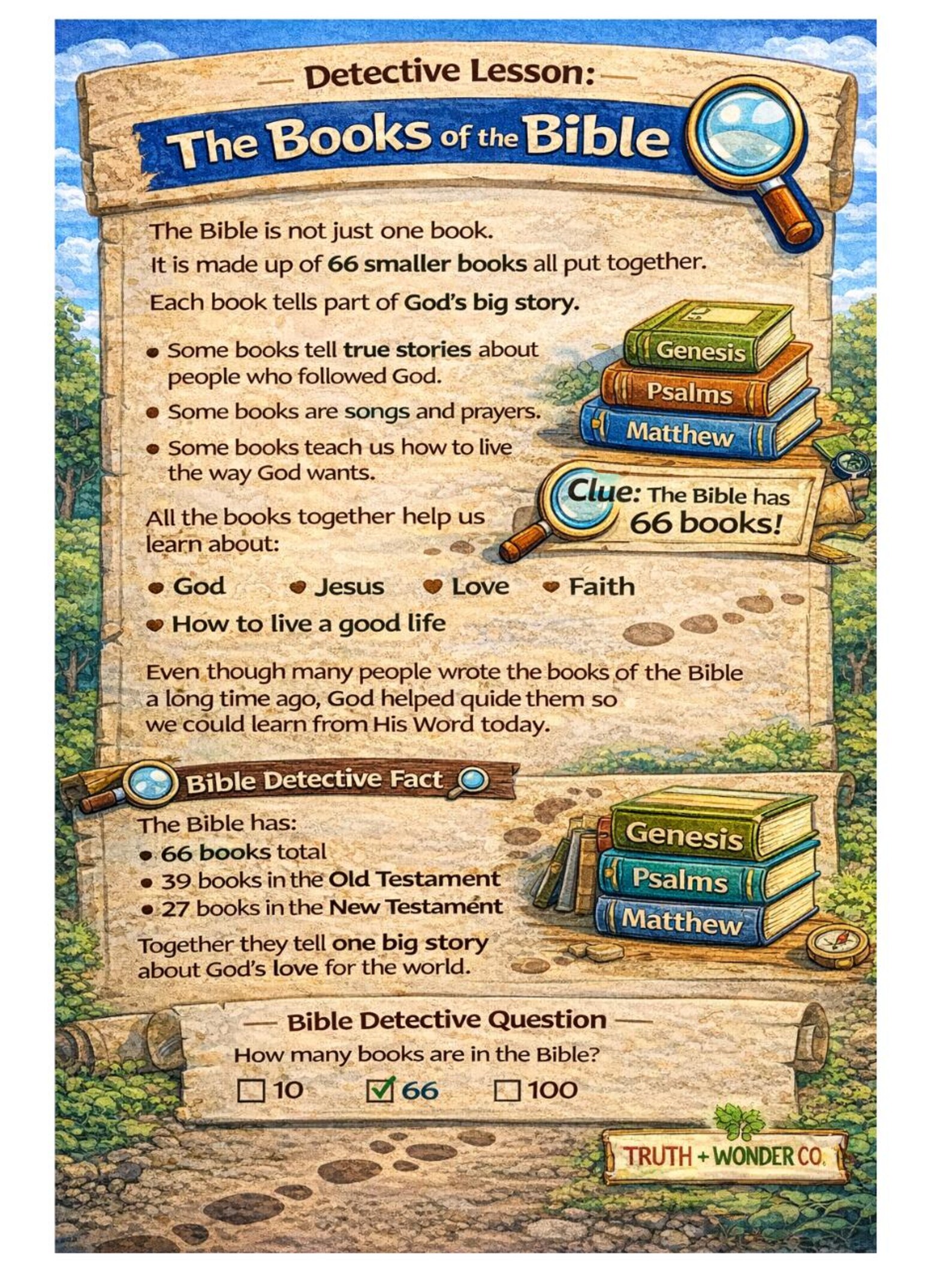 Bible Detective Adventure Printable Activity Pack | Kids Learn Bible