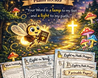 Rozświetl drogę – aktywność biblijna dla dzieci | Psalm 119:105 – rozważanie (dla dzieci w wieku 5–7 lat)
