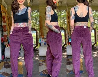deadstock vintage pastel pink lee corduroy skinny trousers