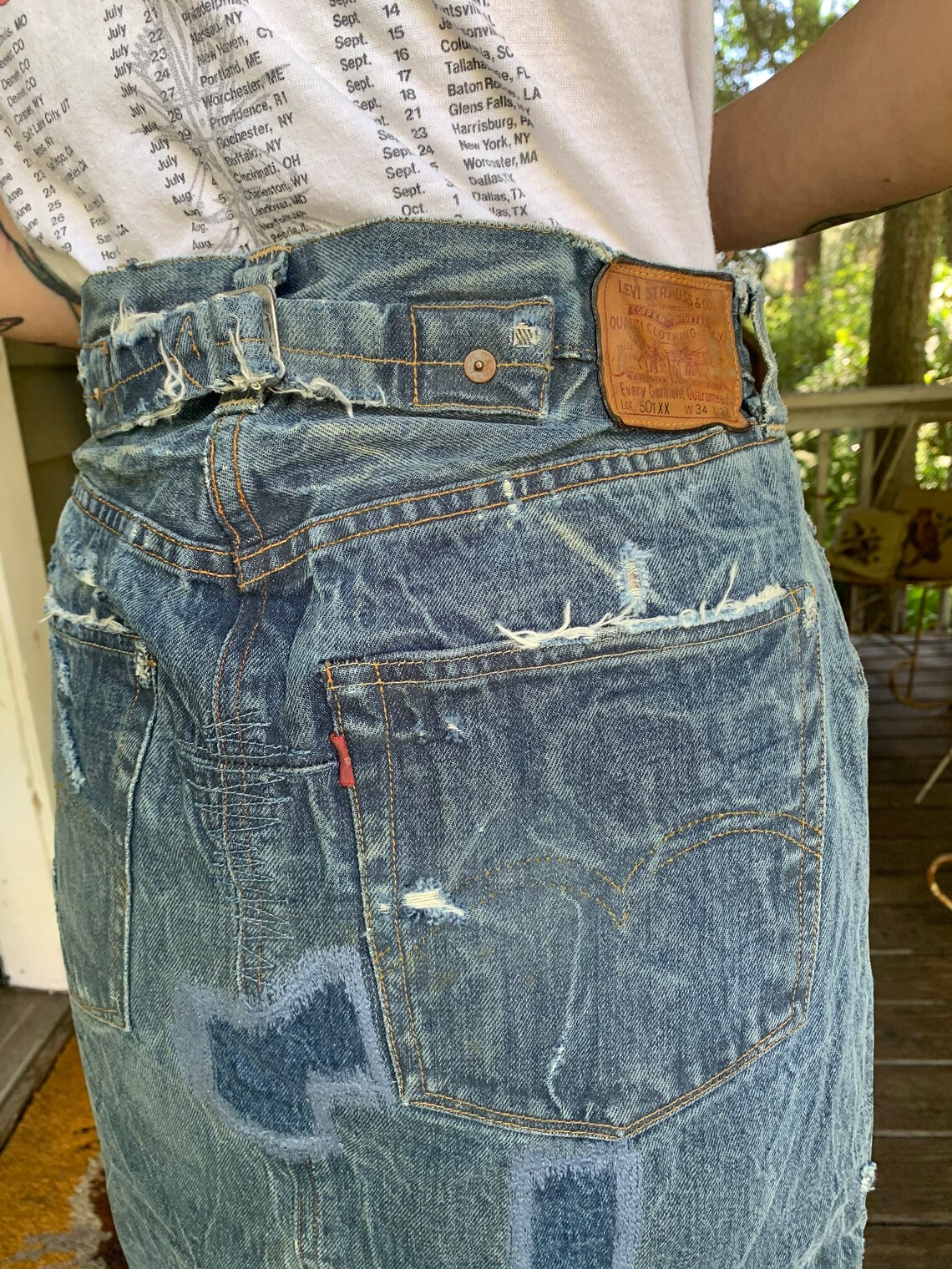 Very Rare Vintage Levis LVC 1937 501xx Distressed Denim Jean | Etsy