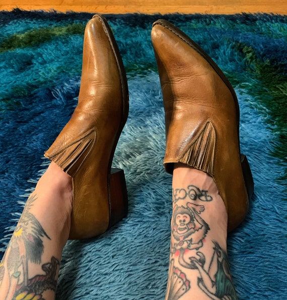Vintage Georges Marciano Guess Leather Pointed Boo