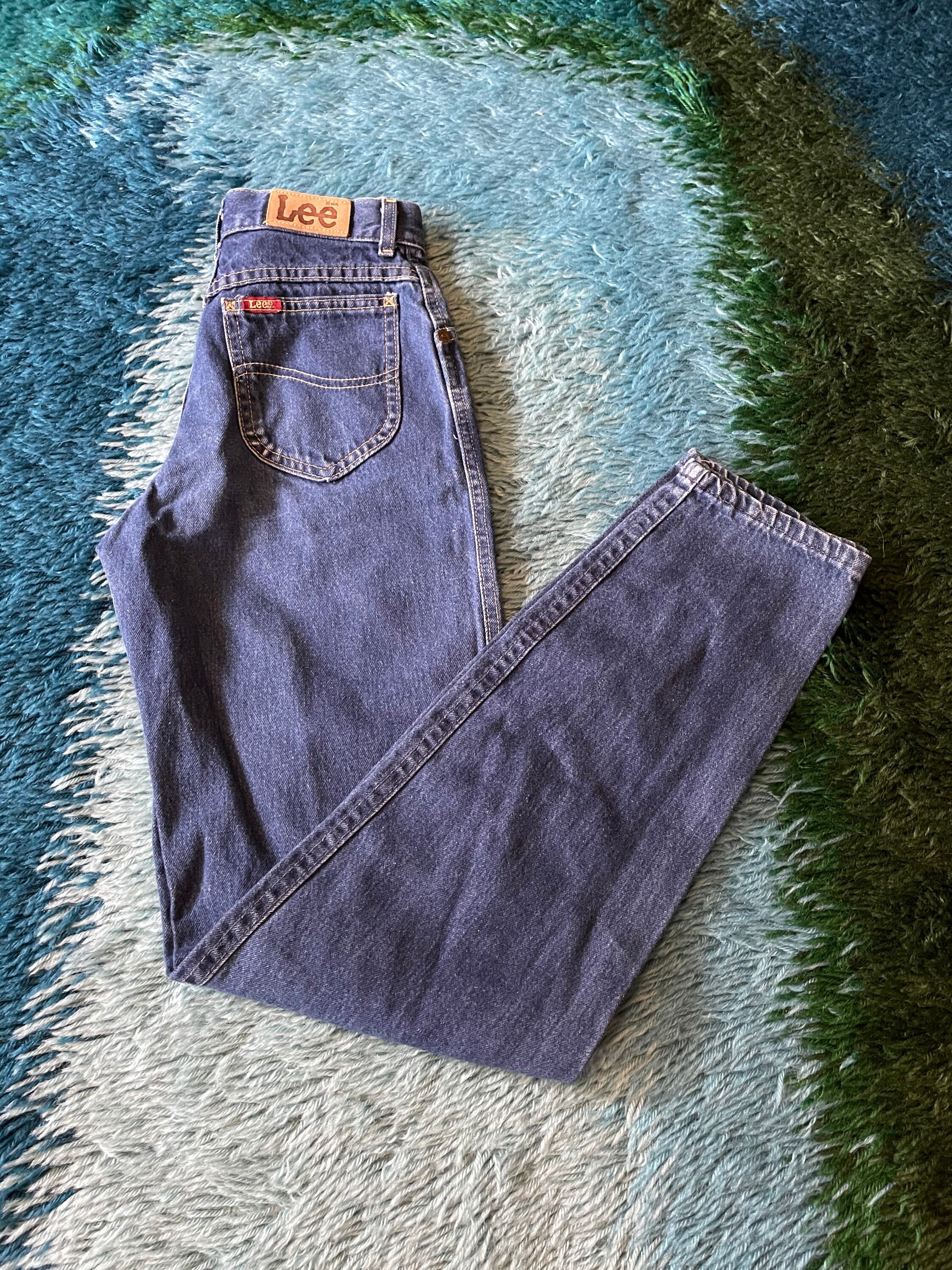NWT Vintage 70s Lee Riders MR Blue Denim Jeans 28 x 29 USA