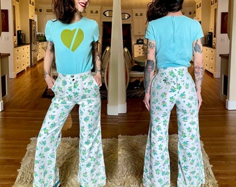 Ensemble Pantalon Cloche Et Veste Bobbie Brooks – Vintage 70s – Taille 24 (XS)