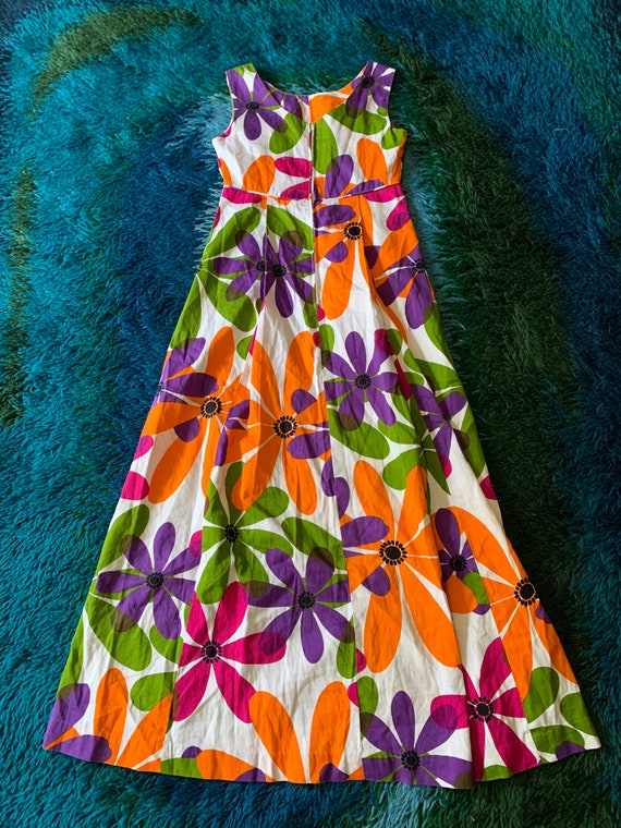 Vintage 1960’s 70’s Hawaiian Cotton Flower Power … - image 6