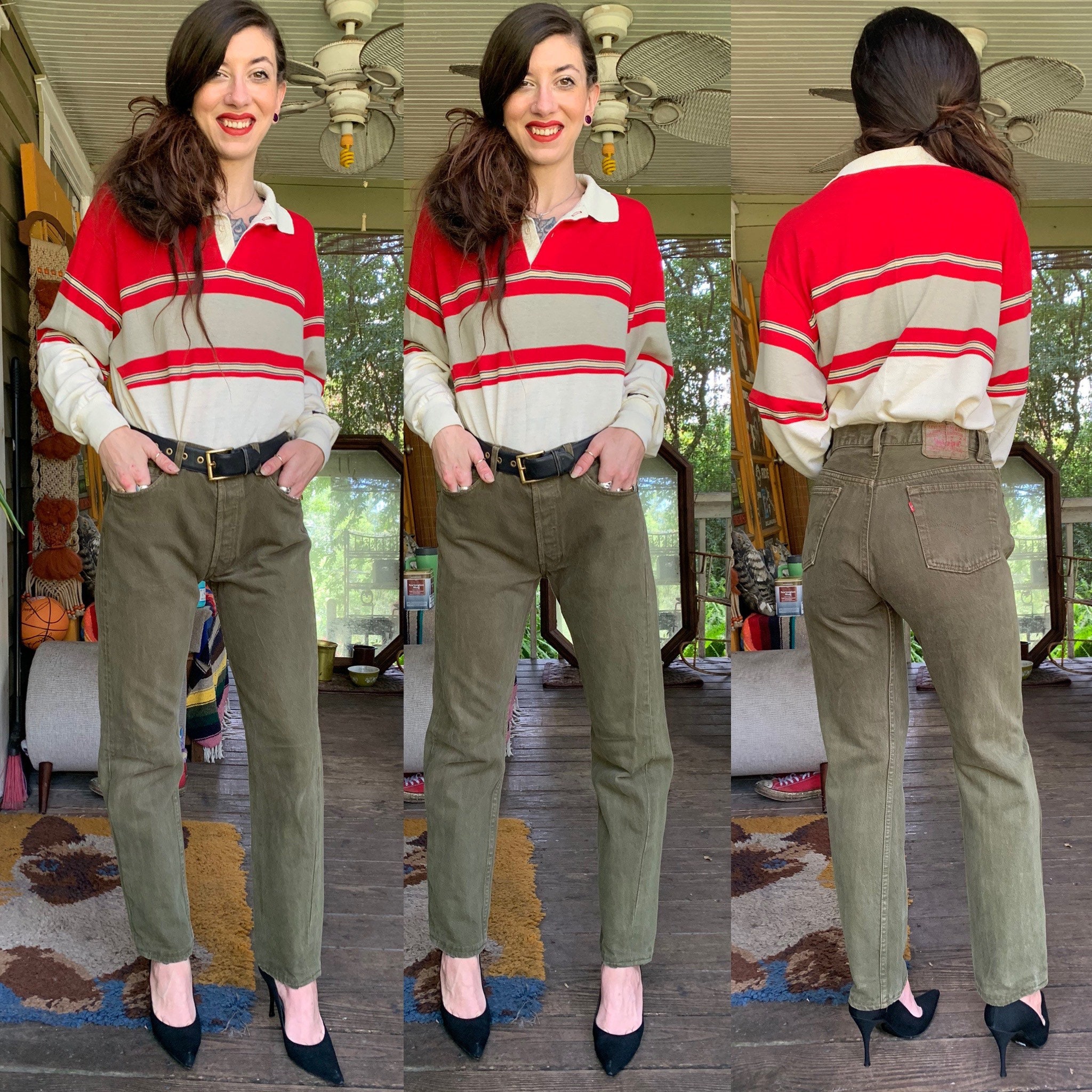 levis 501 olive green