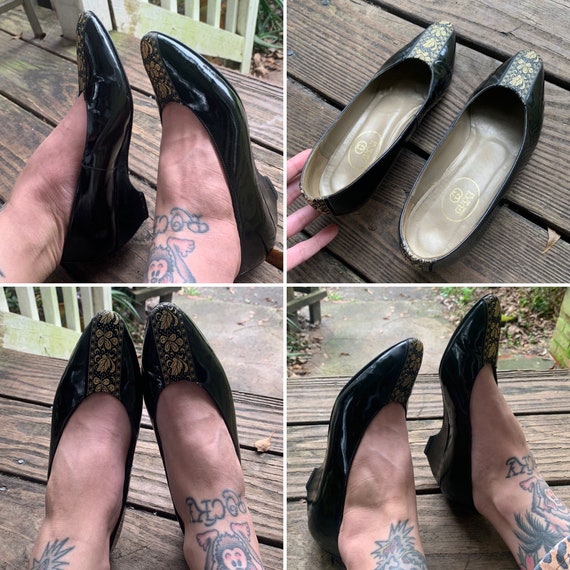 Very Rare Vintage Gucci Authentic Wedge Heel Pumps